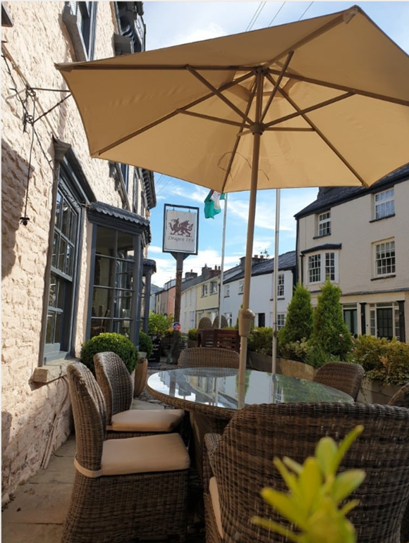 The Dragon Inn on Crickhowell High Street