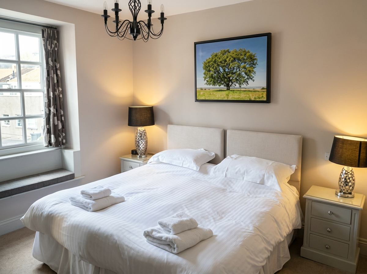 A double room at The Dragon Inn